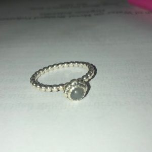 Grey moonstone ring